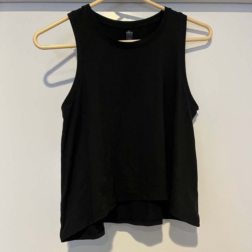 Kyodan Black Sleeveless Crop Muscle Tee